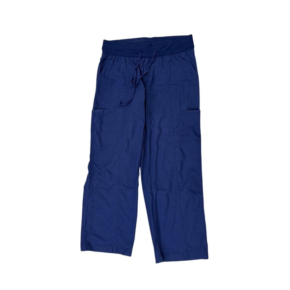 Peaches Uniforms Womens MediumNavy Blue Drawstring Scrub Pants Trousers